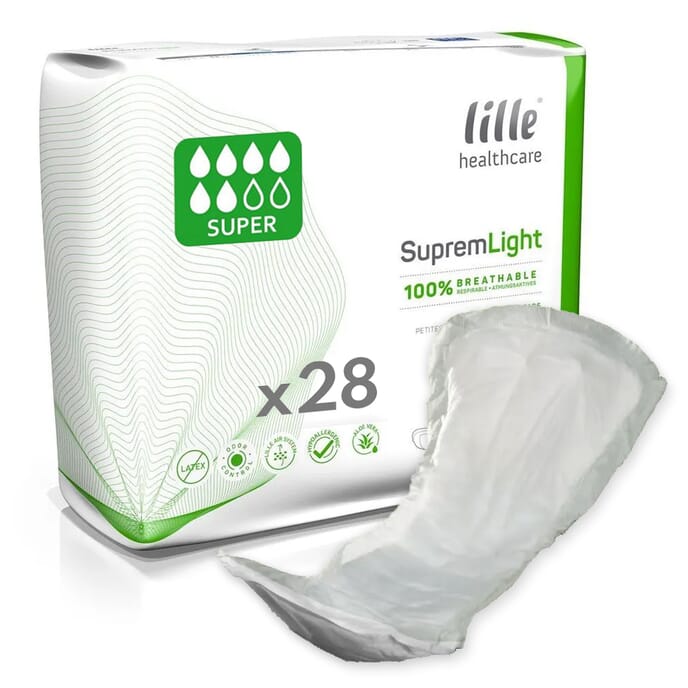 supreme light pads 830ml 1 pack of 28 pads