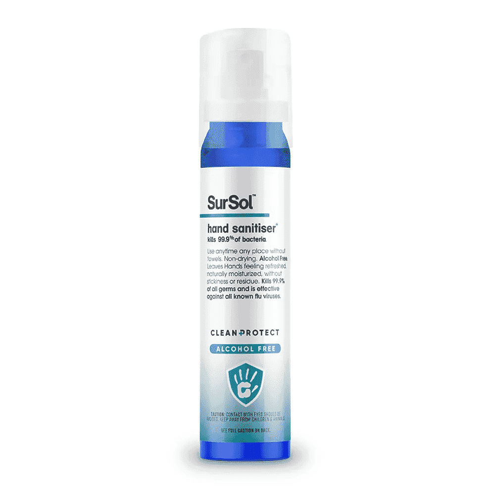 sur sol non alchoholic hand sanitising spray 75ml
