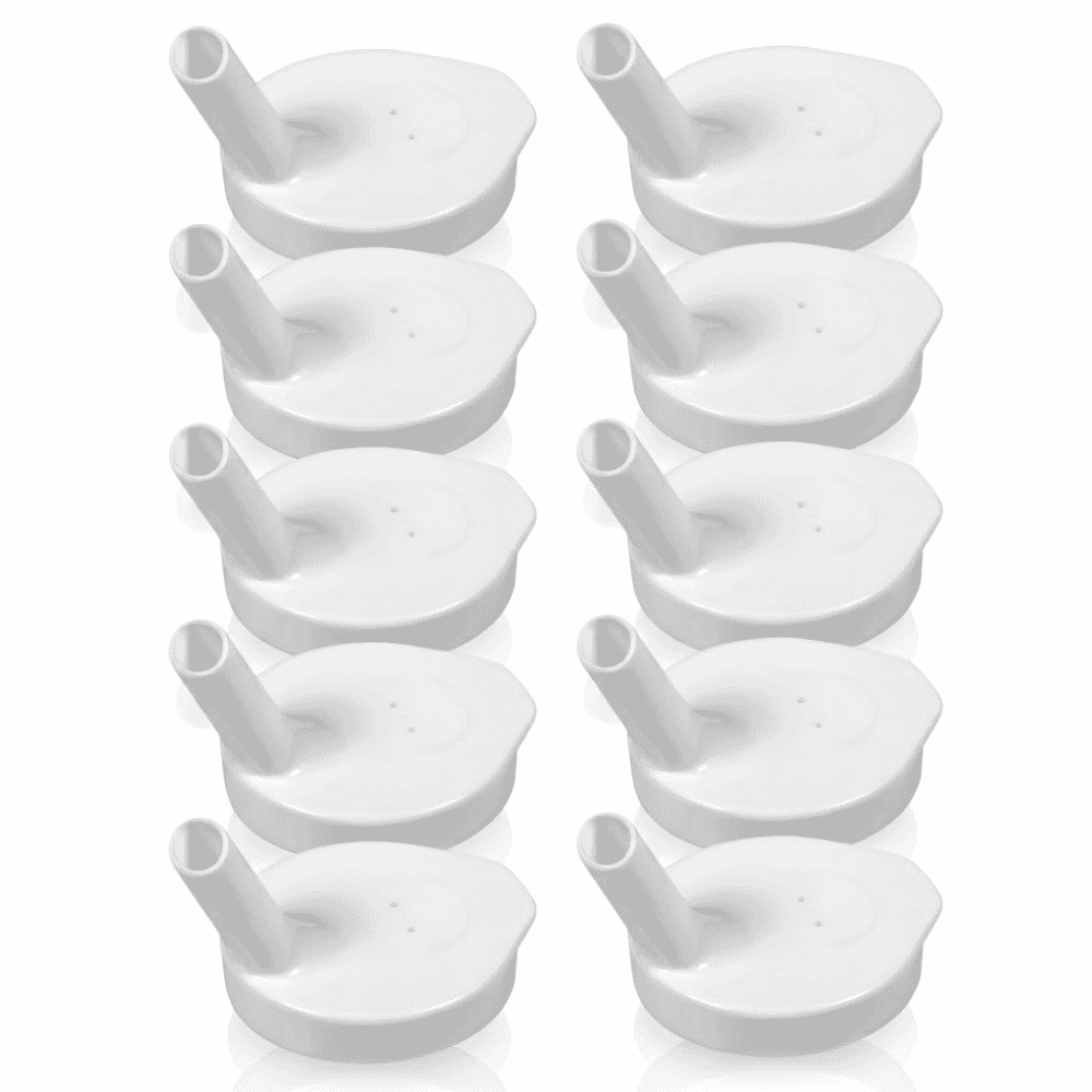 sure grip beaker feeding lid with spout pack of 10