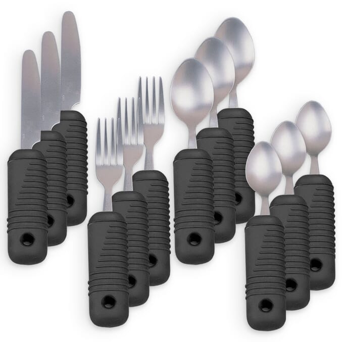 sure grip bendable cutlery 3 full sets