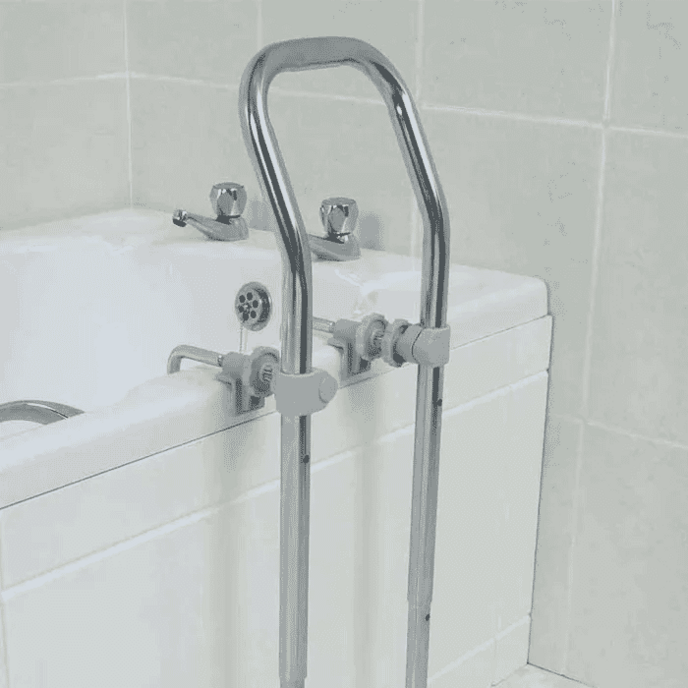 swedish bath rail chrome plated steel