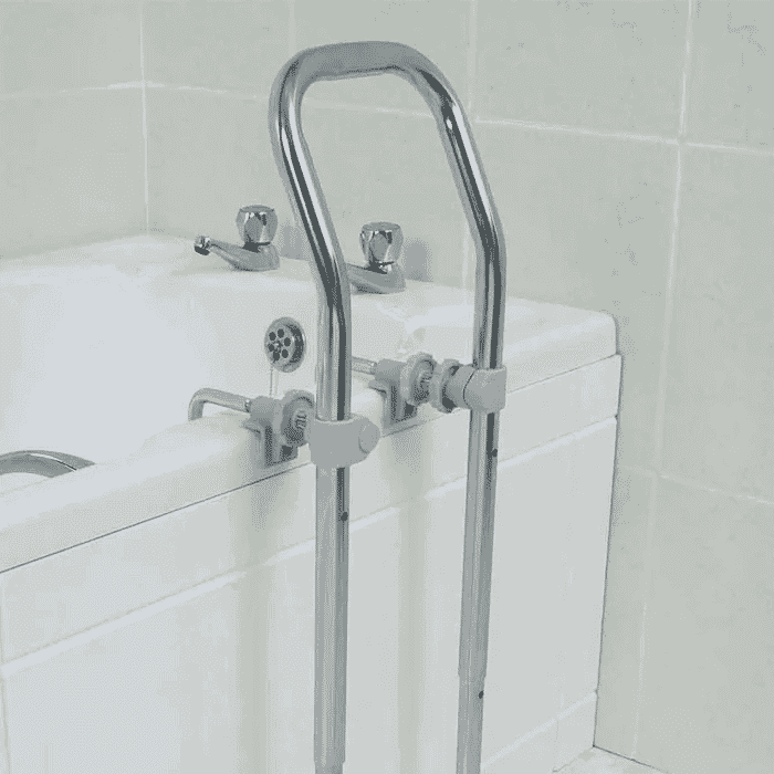 swedish bath rail chrome plated steel