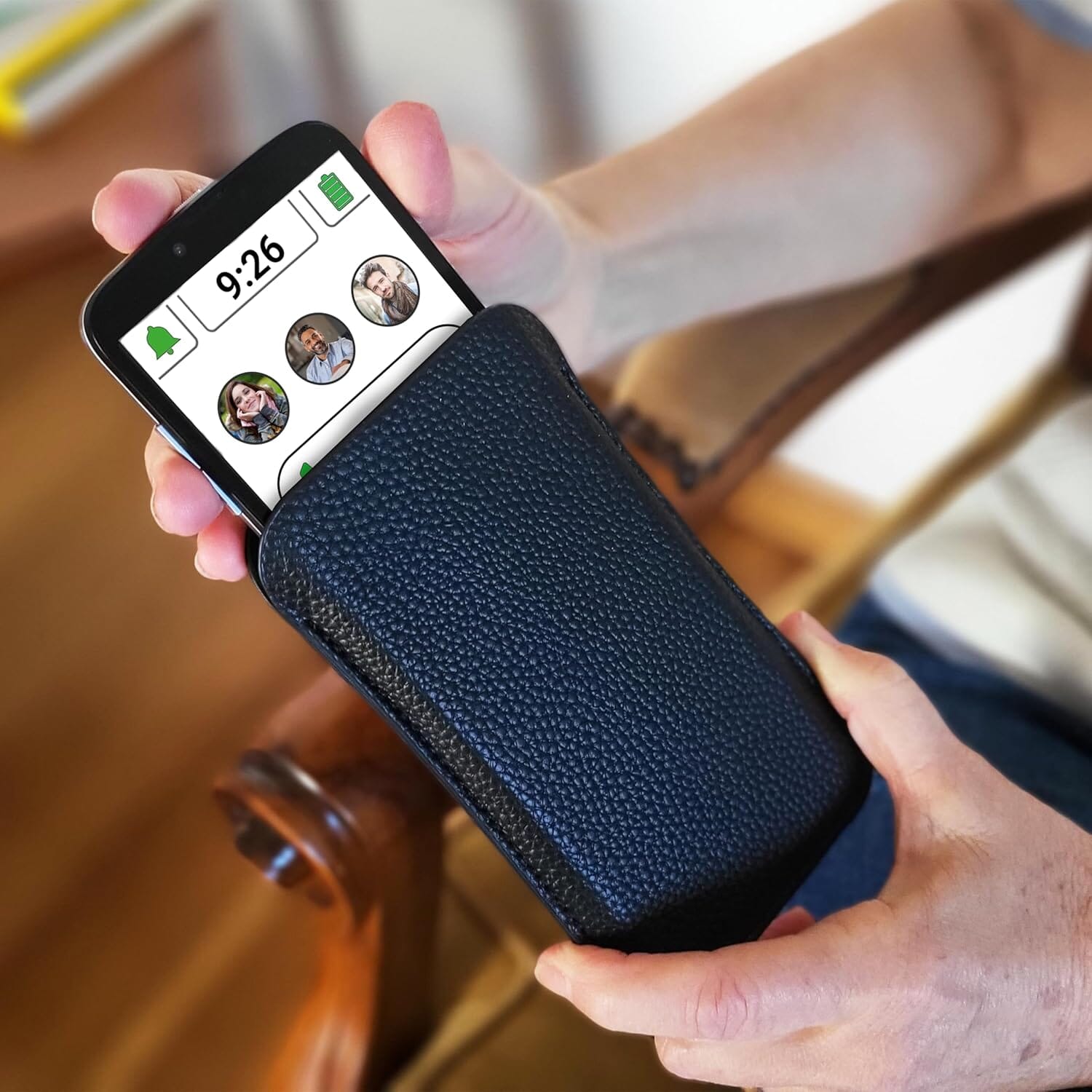 swissvoice s5100 accessories slip case in use