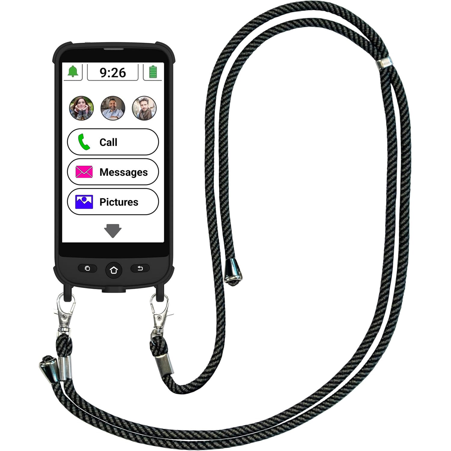 swissvoice smartphone with magnetic charging cable with nomad case