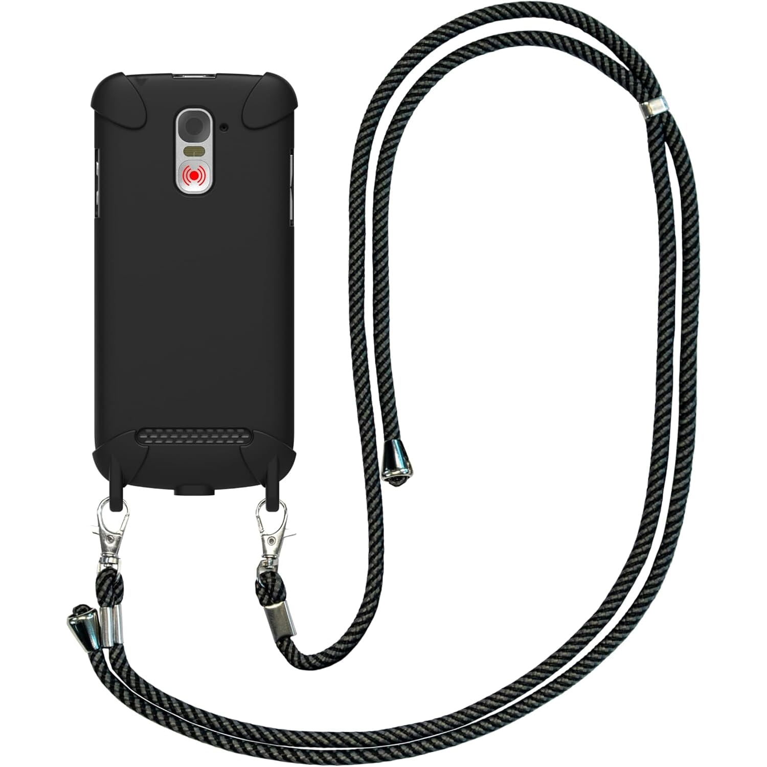 swissvoice smartphone with nomad case shown from back