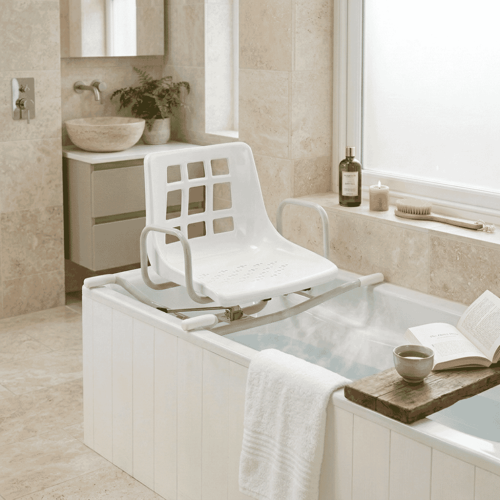 swivel bath seat in situ