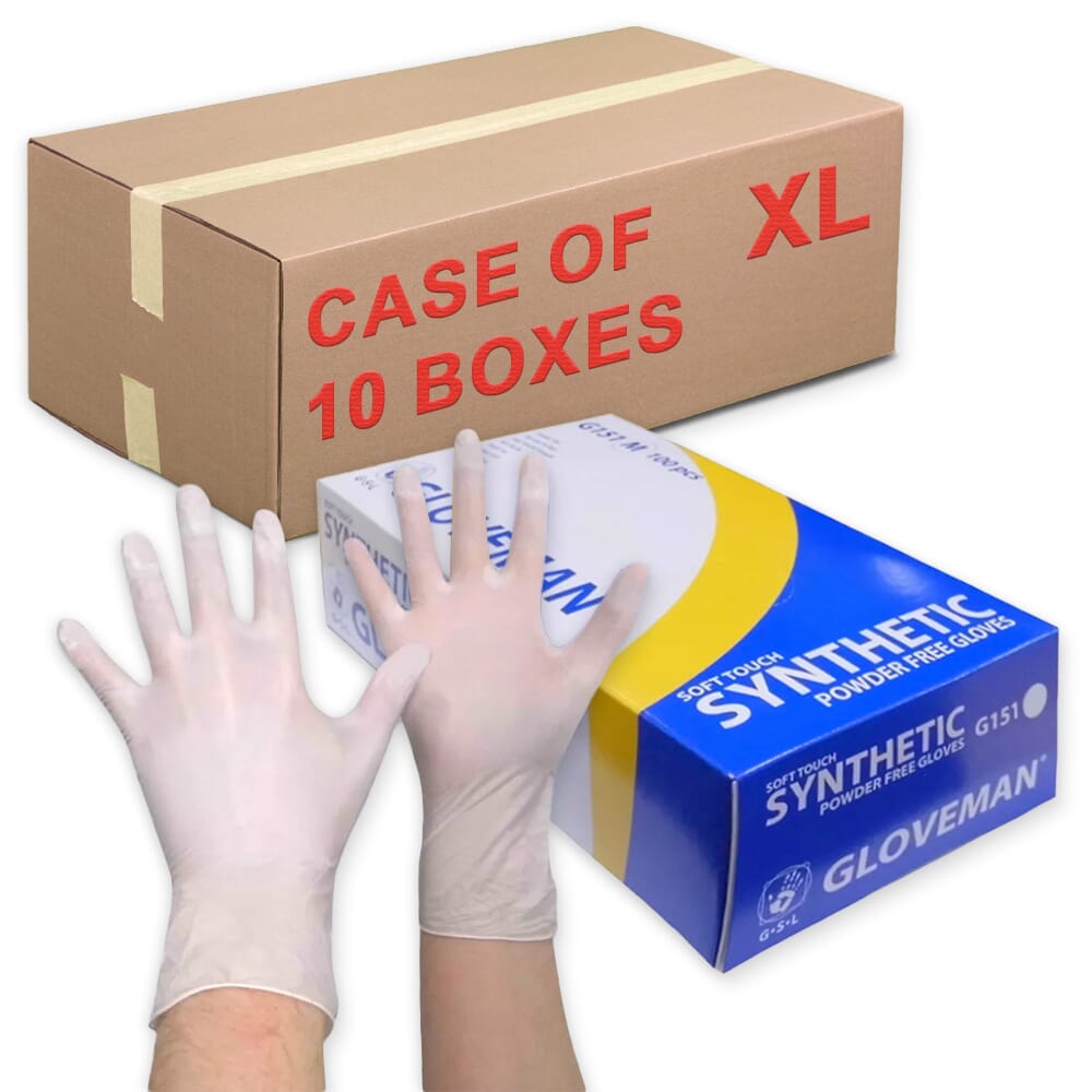 View Synthetic Gloves X Large Case of 10 Boxes information