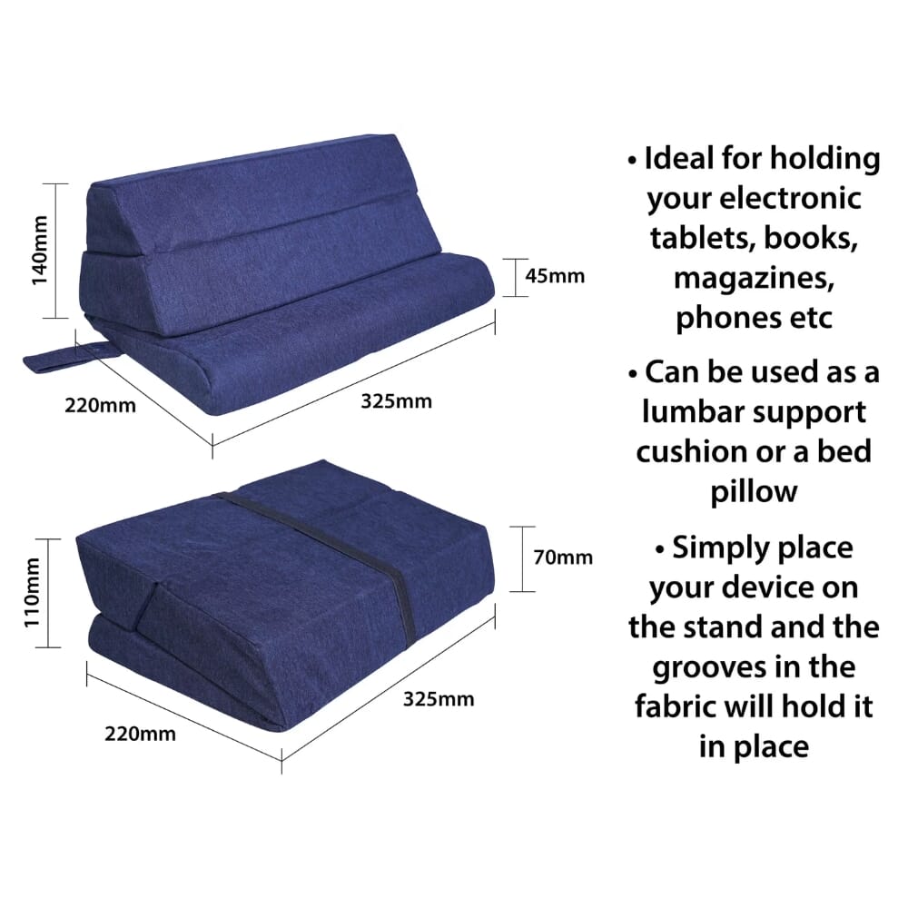 tablet pillow stand dimensions
