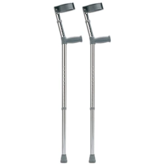 tall double adjustable elbow crutches