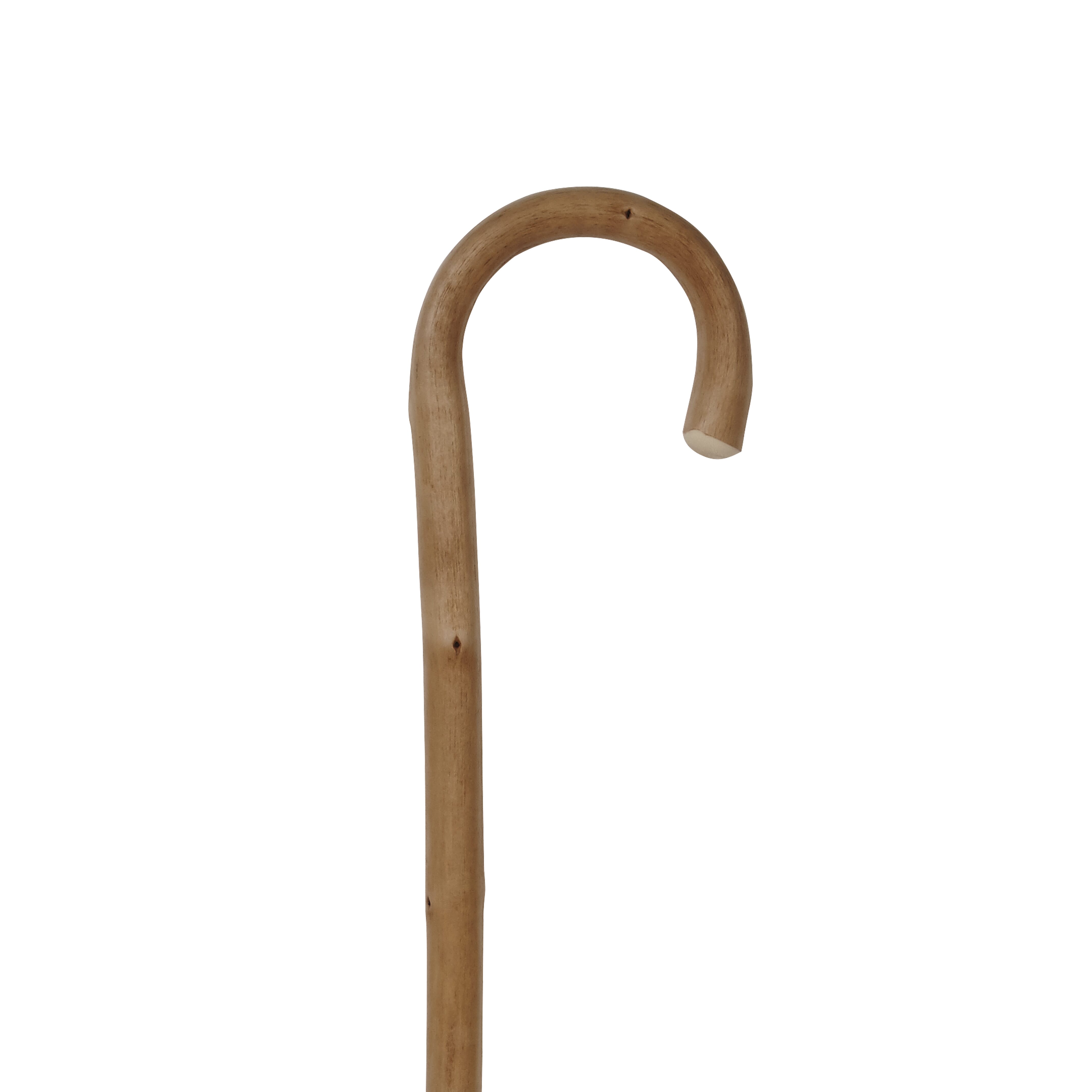 tall wooden walking stick handle