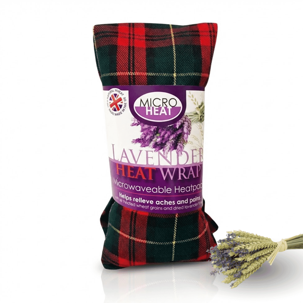 tartan lavender wheat heat pack dress stewart