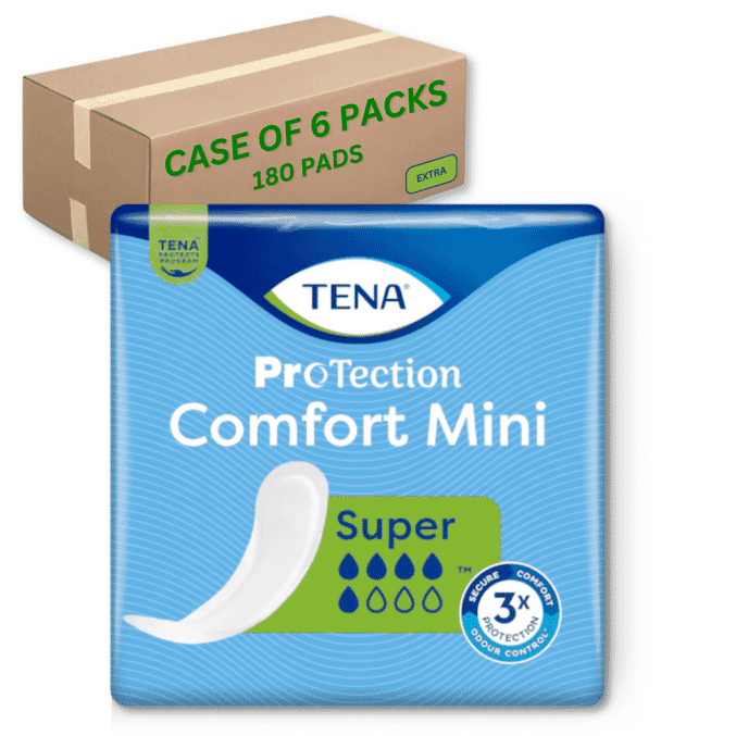 tena comfort mini super case of 180
