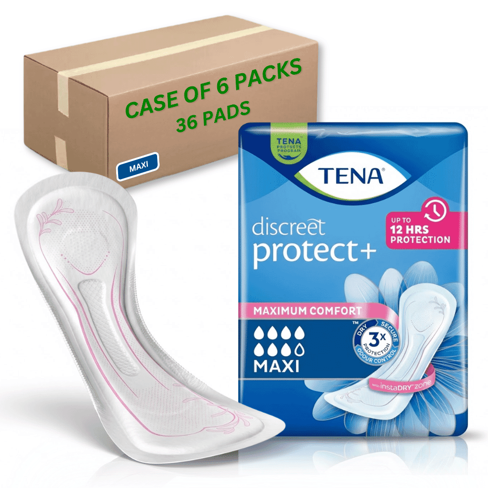 tena discreet maxi case of 36