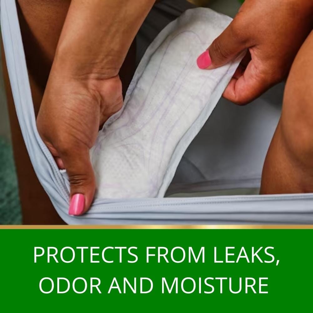 tena discreet ultra normal pads case of 160 protects leaks odour moisture