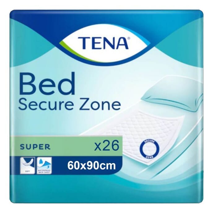 tena disposable bed and chair pads 60 x 90cm pack of 26