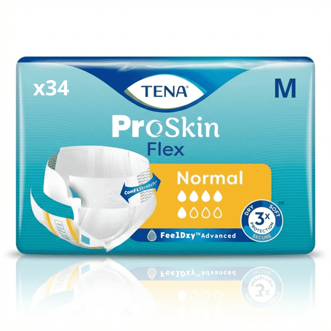 tena flex normal medium pack of 34