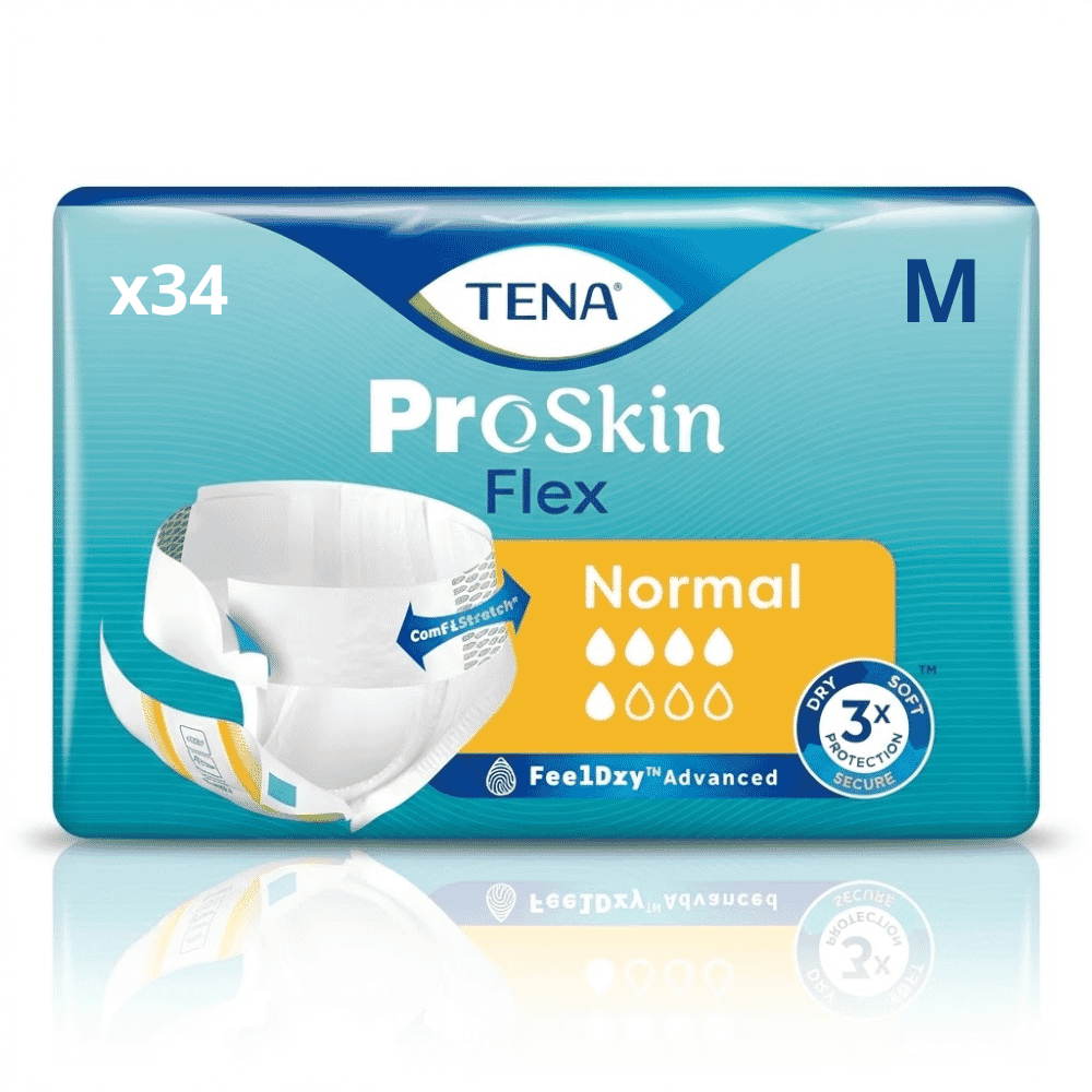 tena flex normal medium pack of 34