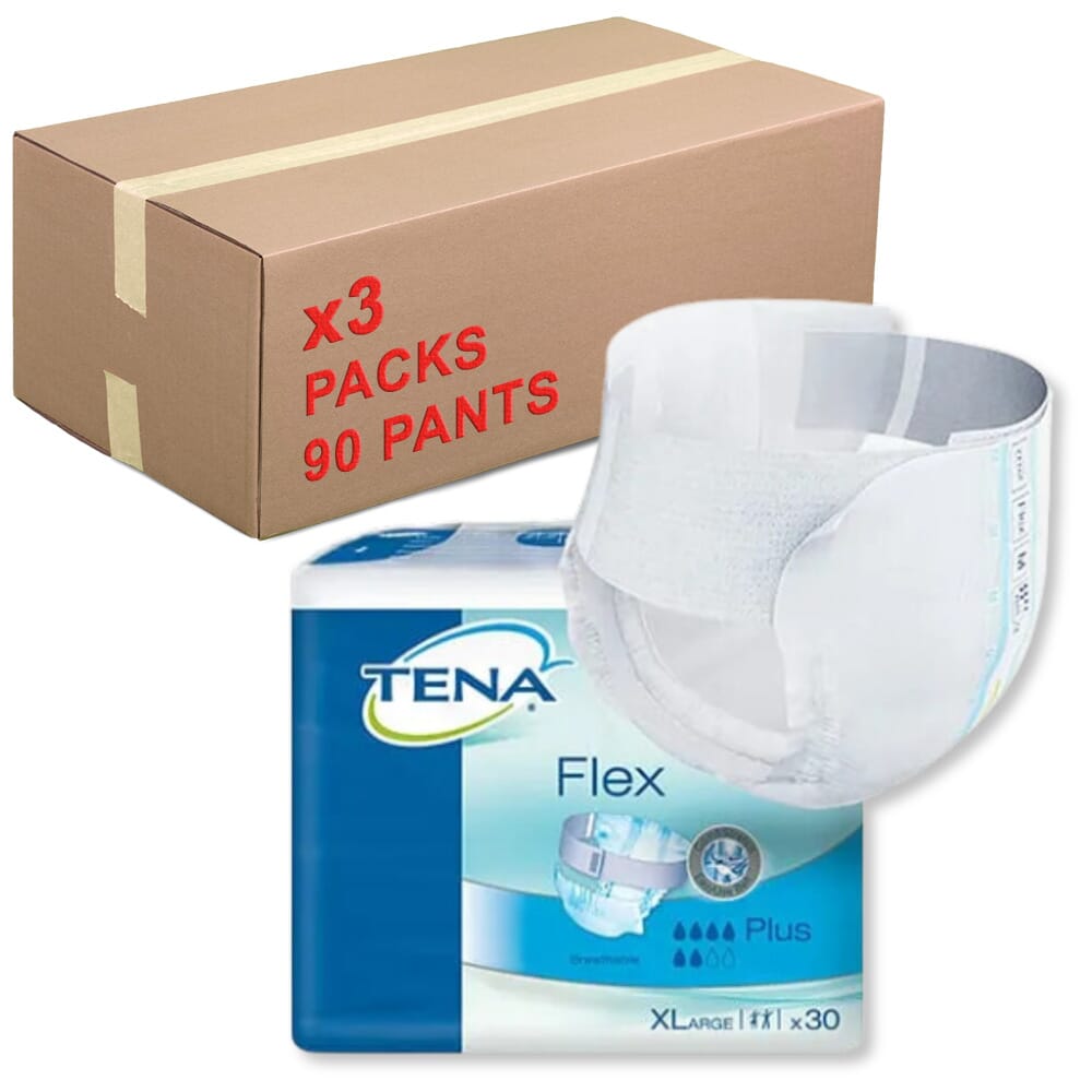 View TENA Flex Plus Pads XL Case of 90 Extra Large information