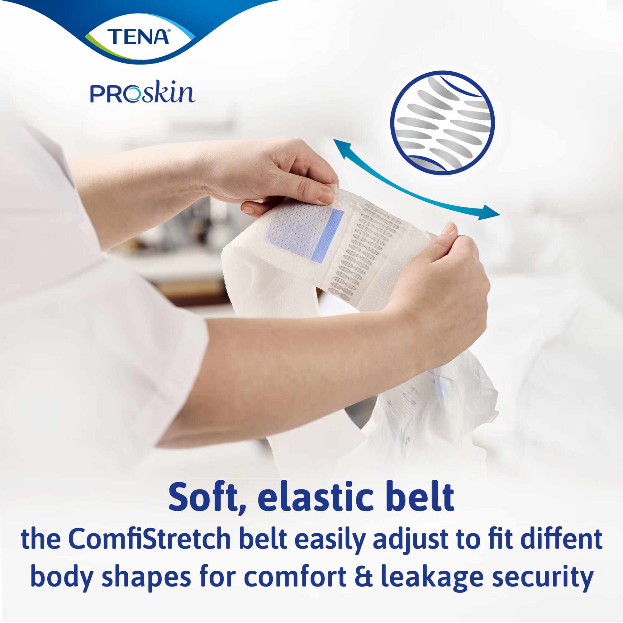 tena flex plus soft elastic belt