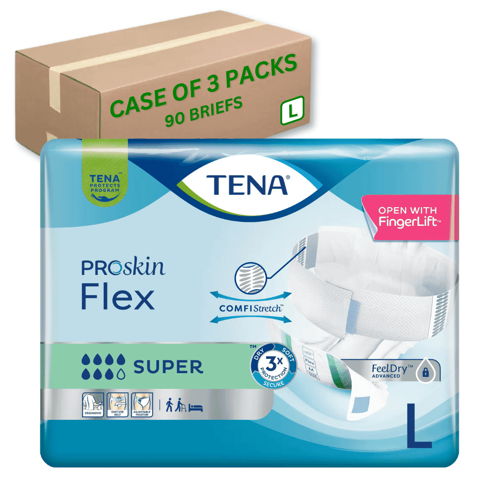 View TENA Flex Super Large Case of 90 information
