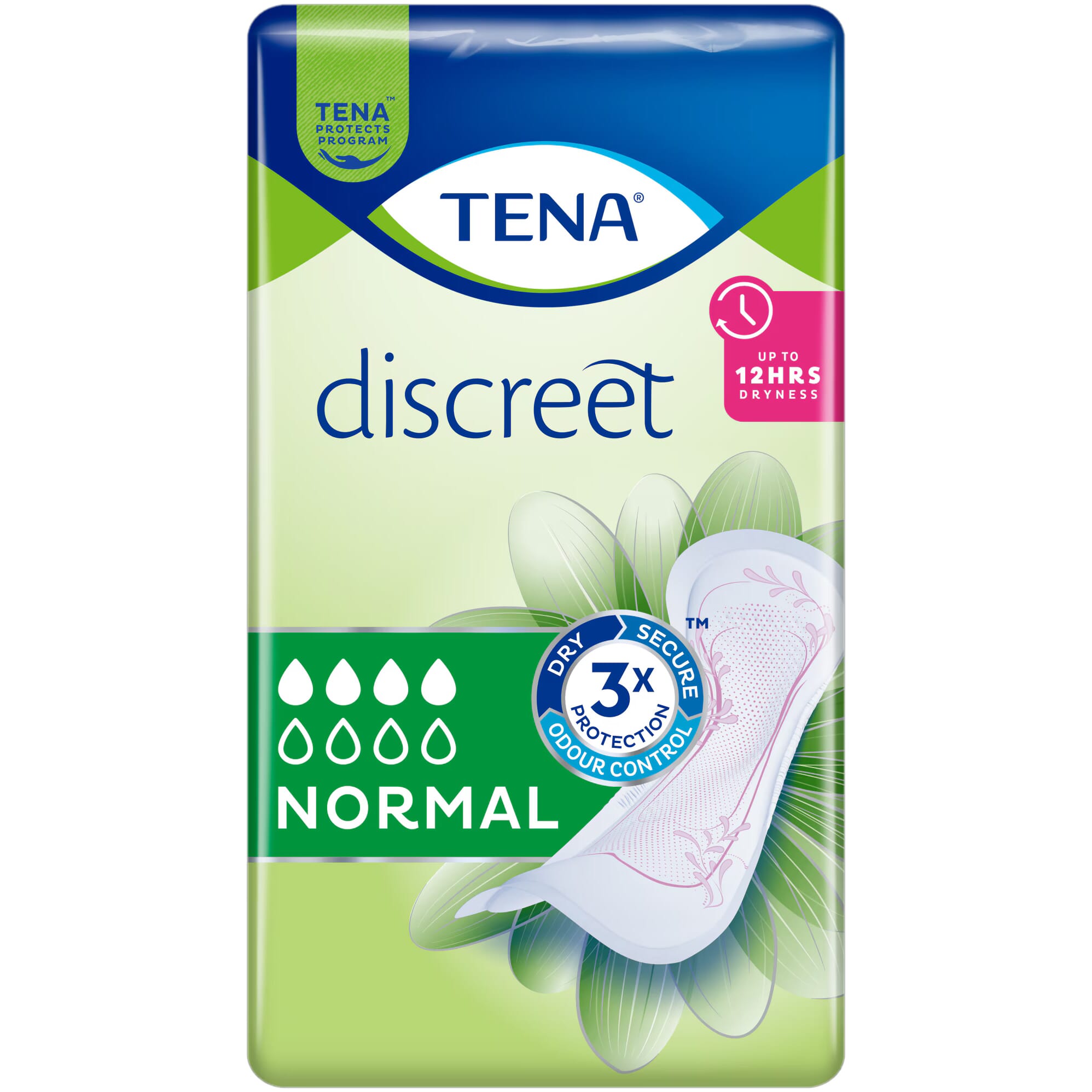 View TENA Lady Discreet Pads Normal 1 Pack of 12 Pads information