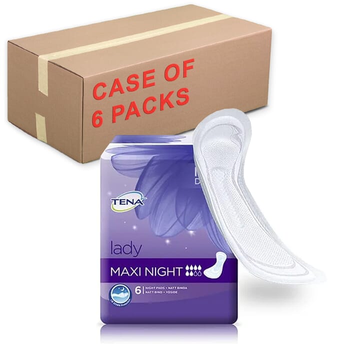 tena lady maxi high grade pads case of 36