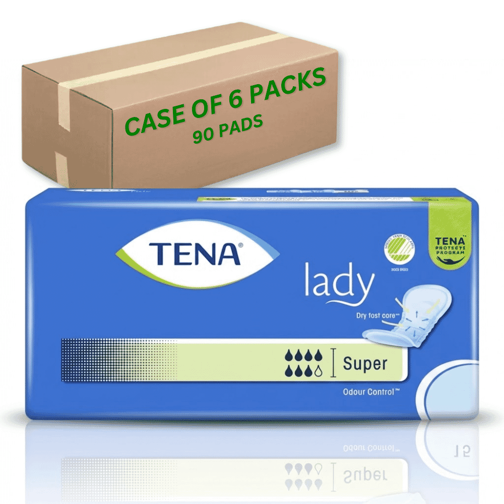 tena lady super case of 90