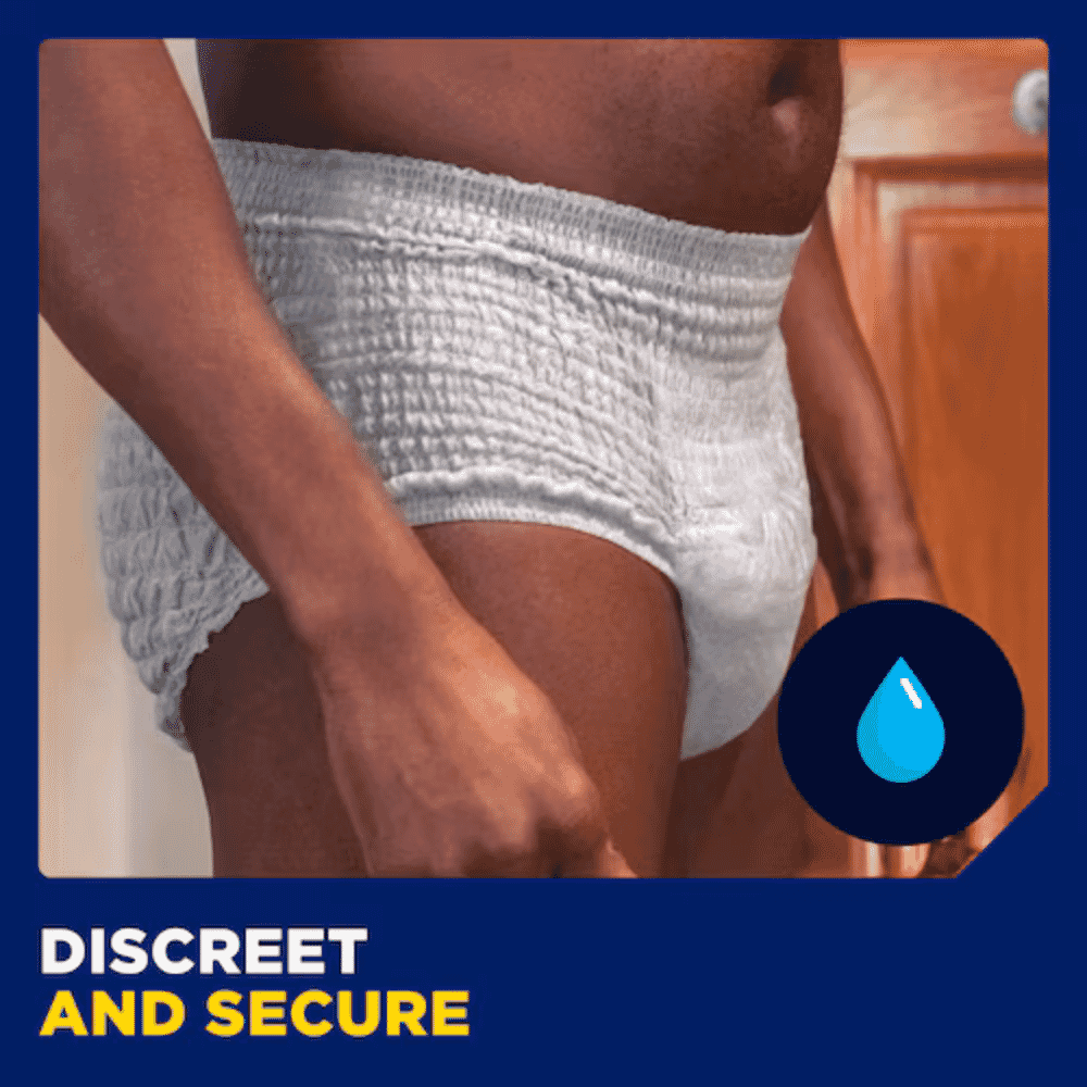 tena men active fit pants normal discreet