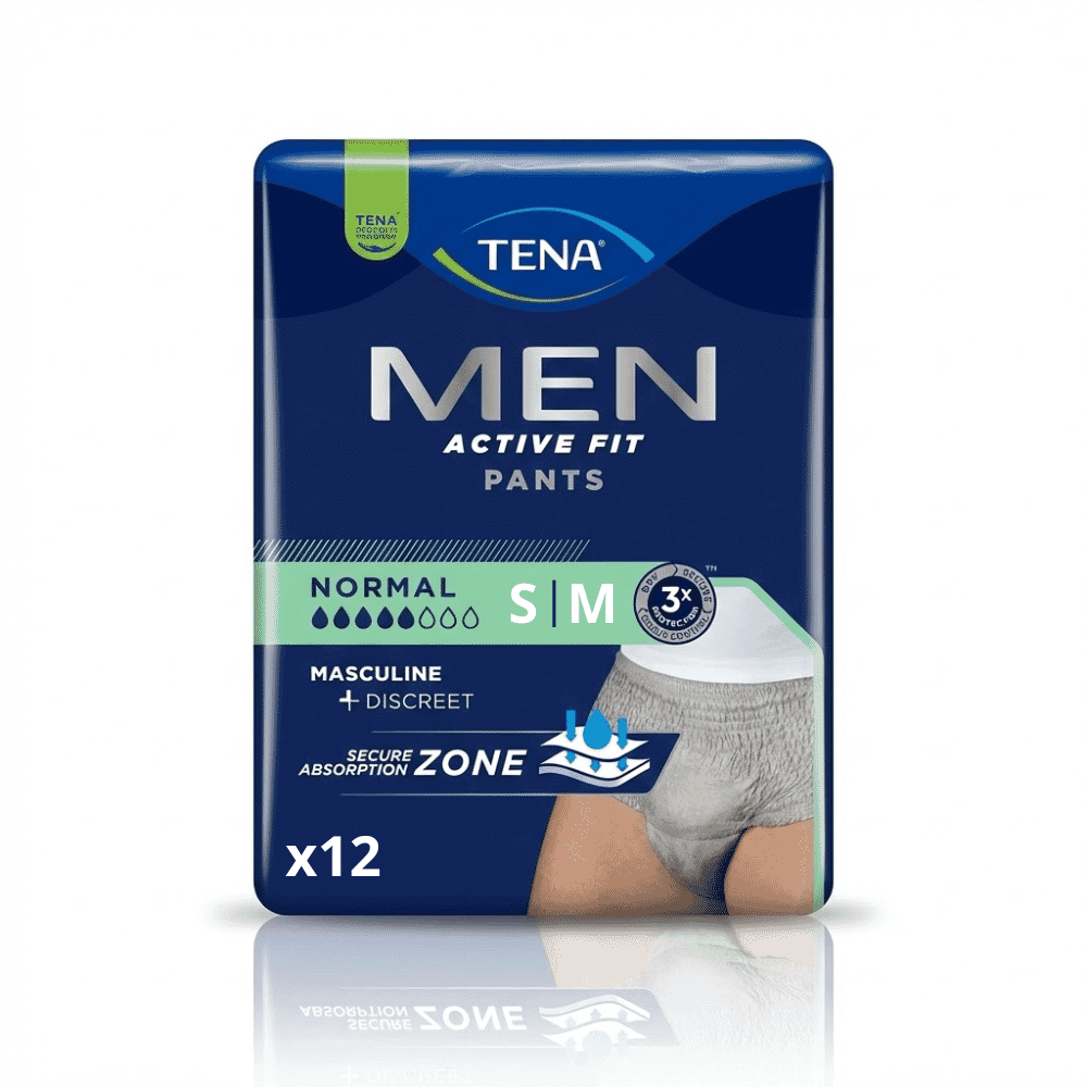 View TENA Men Active Fit Pants Normal SM Pack of 12 information