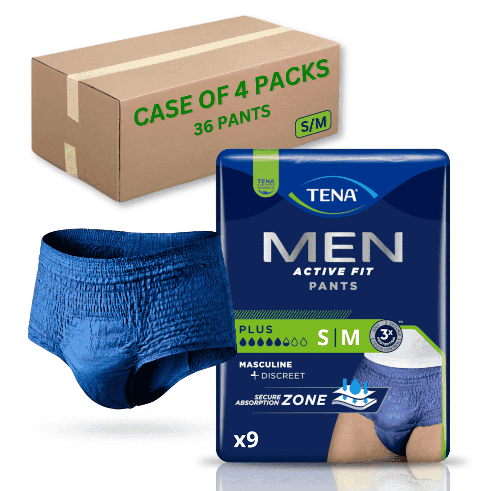 View TENA Men Active Fit Pants Plus SM Case of 36 information