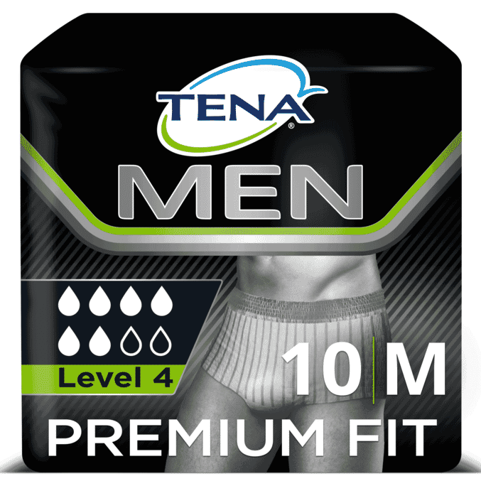 tena men level 4 protective underwear medium