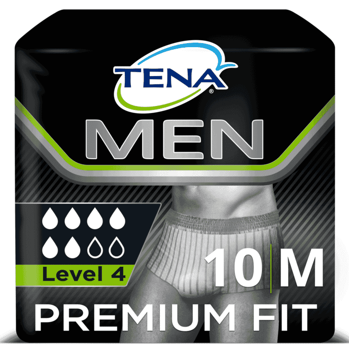 tena men level 4 protective underwear medium