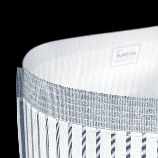 tena men level 4 protective underwear showing waist