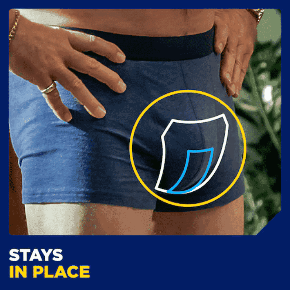 tena men protective shield stay in place