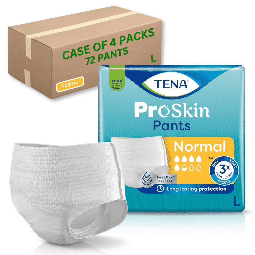 tena pants normal large case of 72