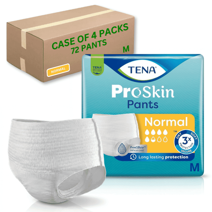 tena pants normal medium case of 72