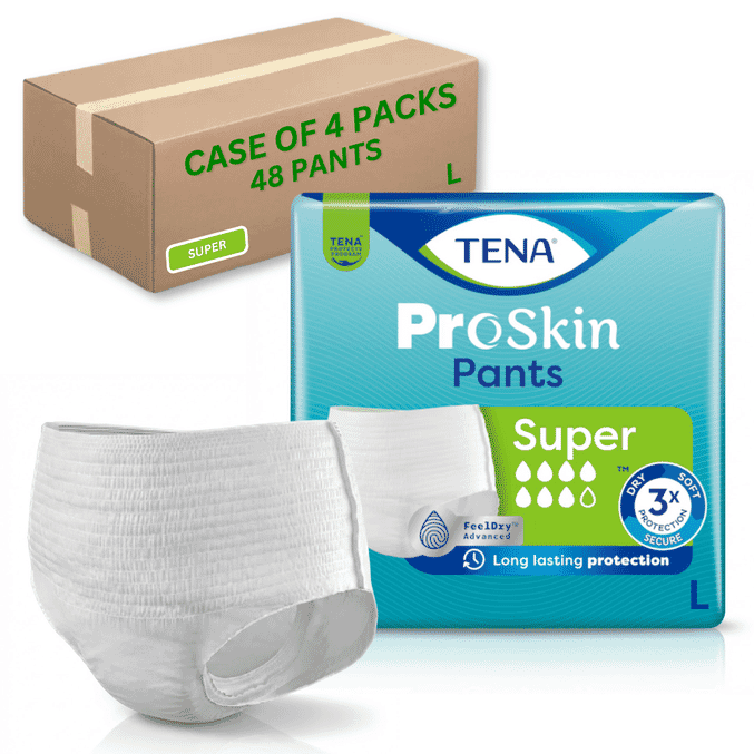 tena pants super large case of 48