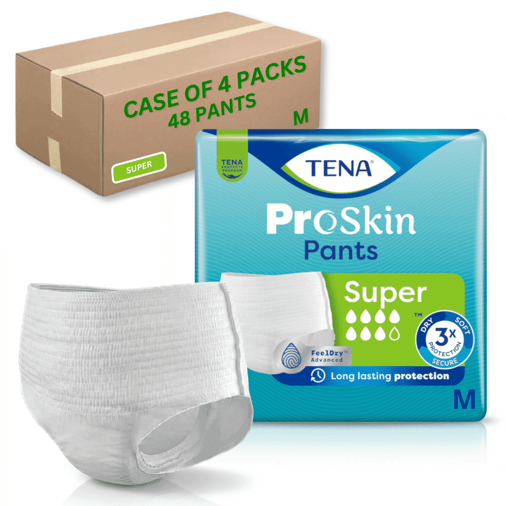 tena pants super medium case of 48