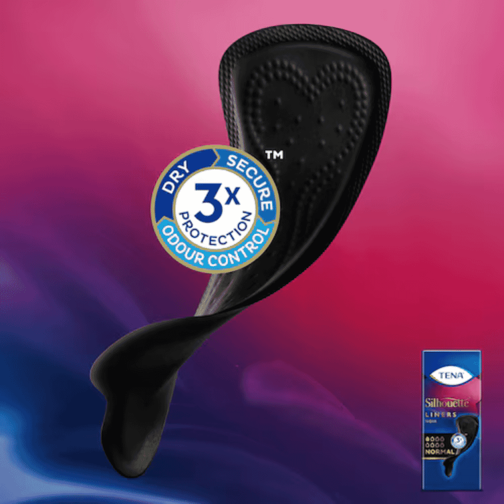 tena silhouette noir normal liners 3x protection