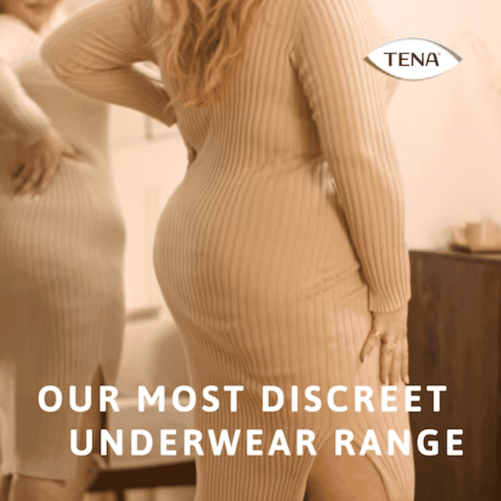 tena silhouette plus high waist pants discreet