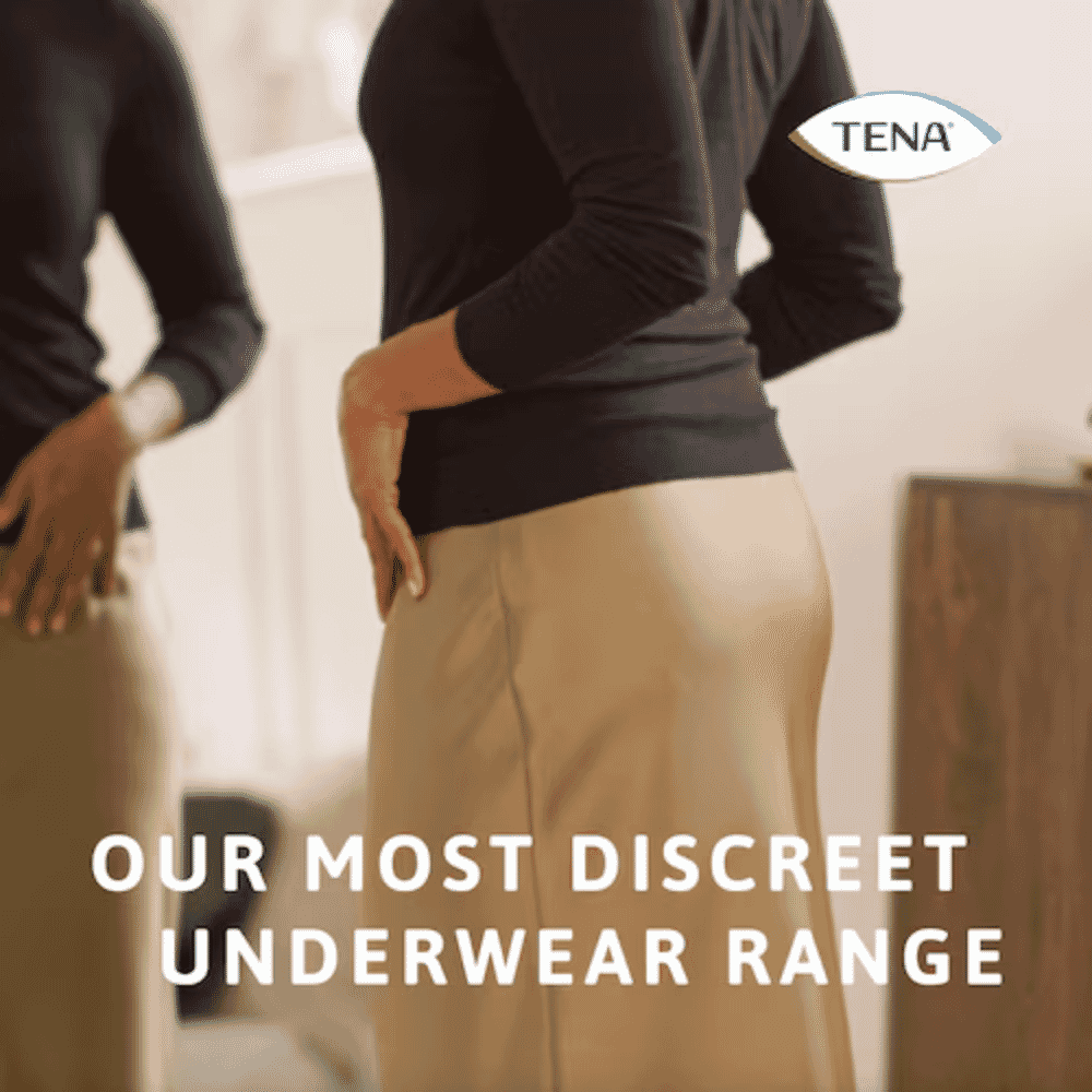 tena silhouette plus low waist pants discreet