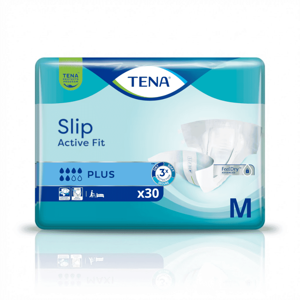 tena slip active fit plus medium pack of 30