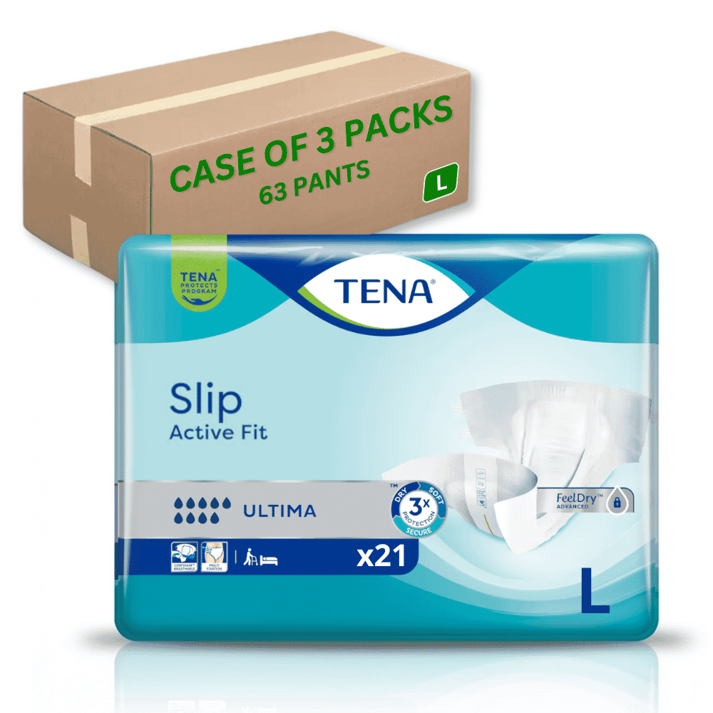 tena slip active fit ultima large case of 63