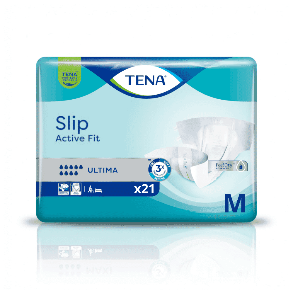 tena slip active fit ultima medium pack of 21