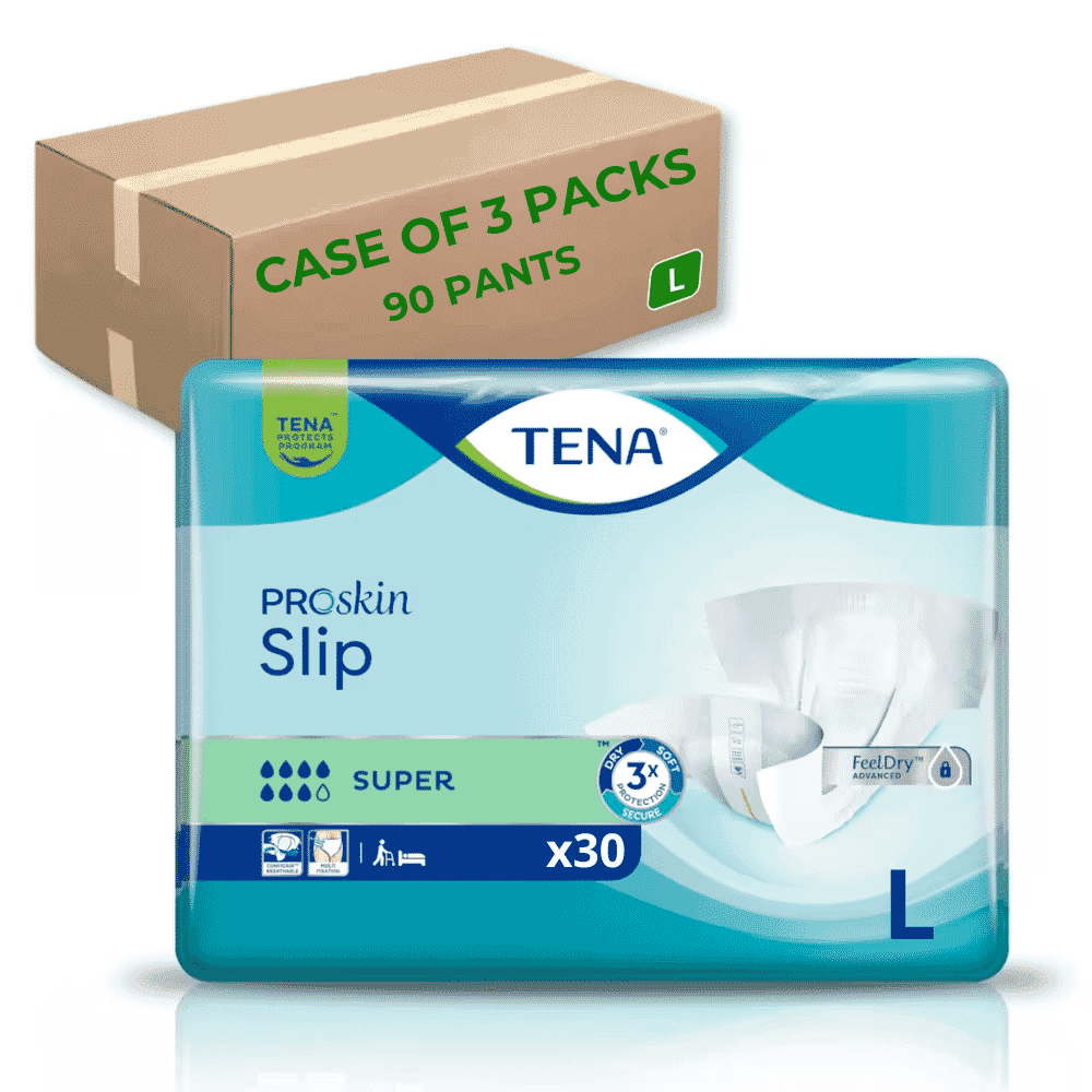 tena slip super large case of 90