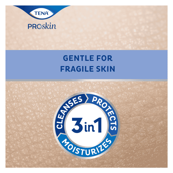 tena wash cream is gentle to skin
