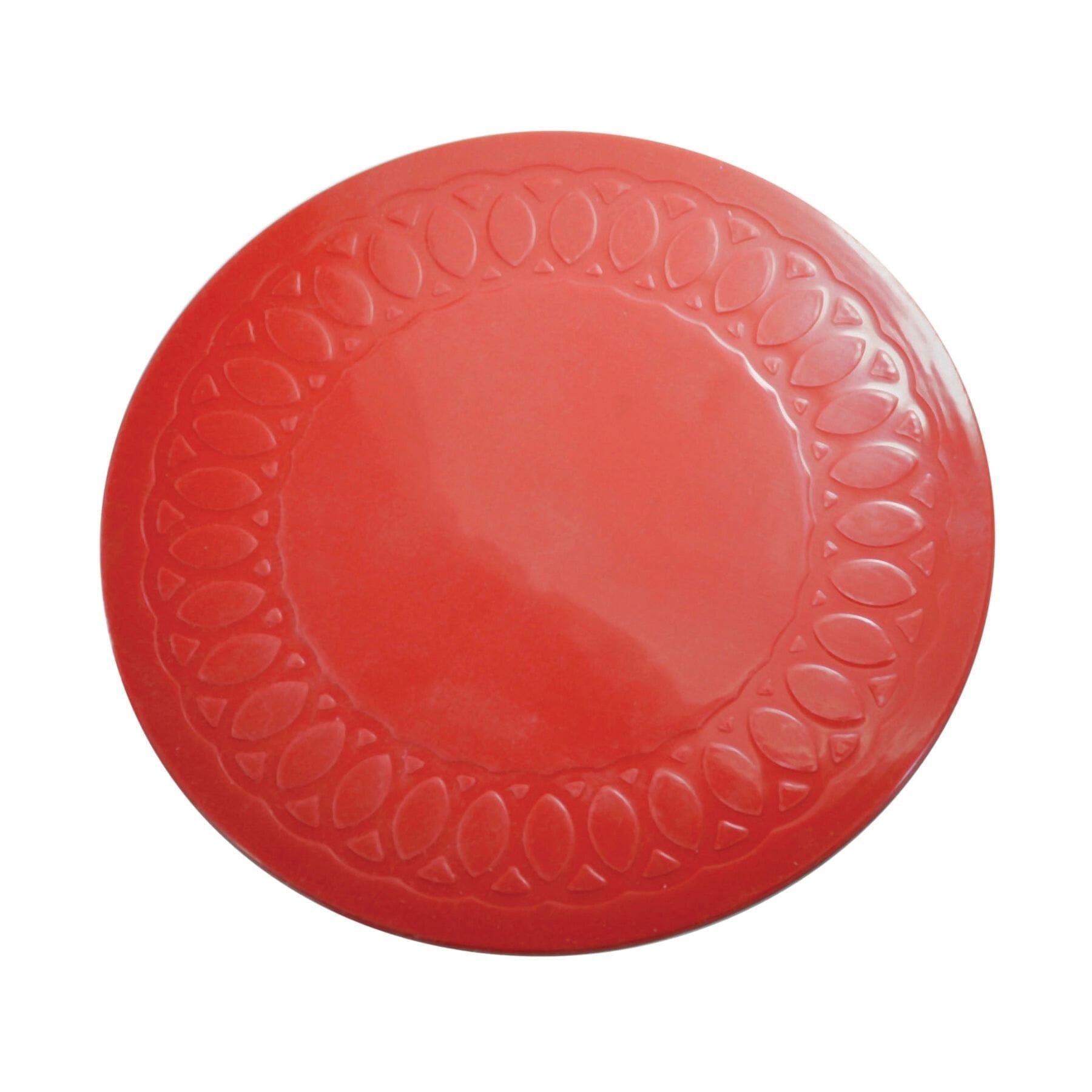 tenura anti slip circular mat red