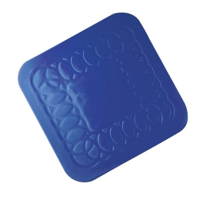 tenura antimicrobial coaster square blue