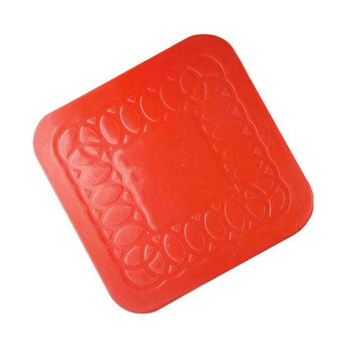 tenura antimicrobial coaster square red