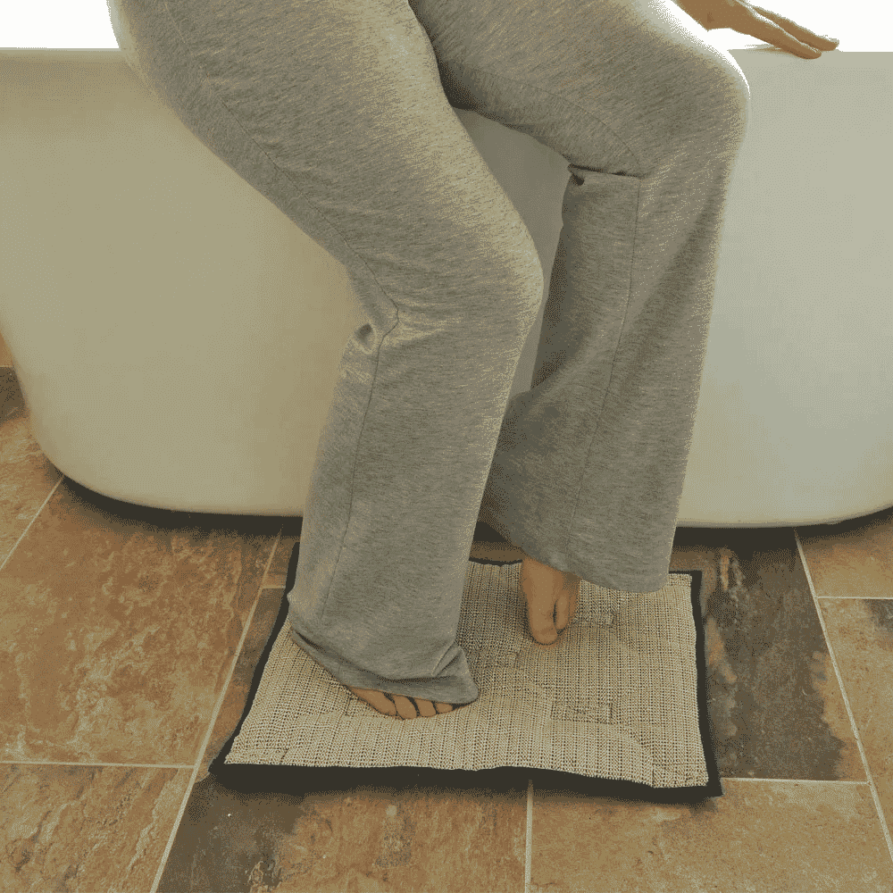 textured cushioned non slip floor mat bed